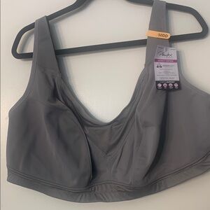 Playtex Gray Full Coverage Bra with Wide Straps